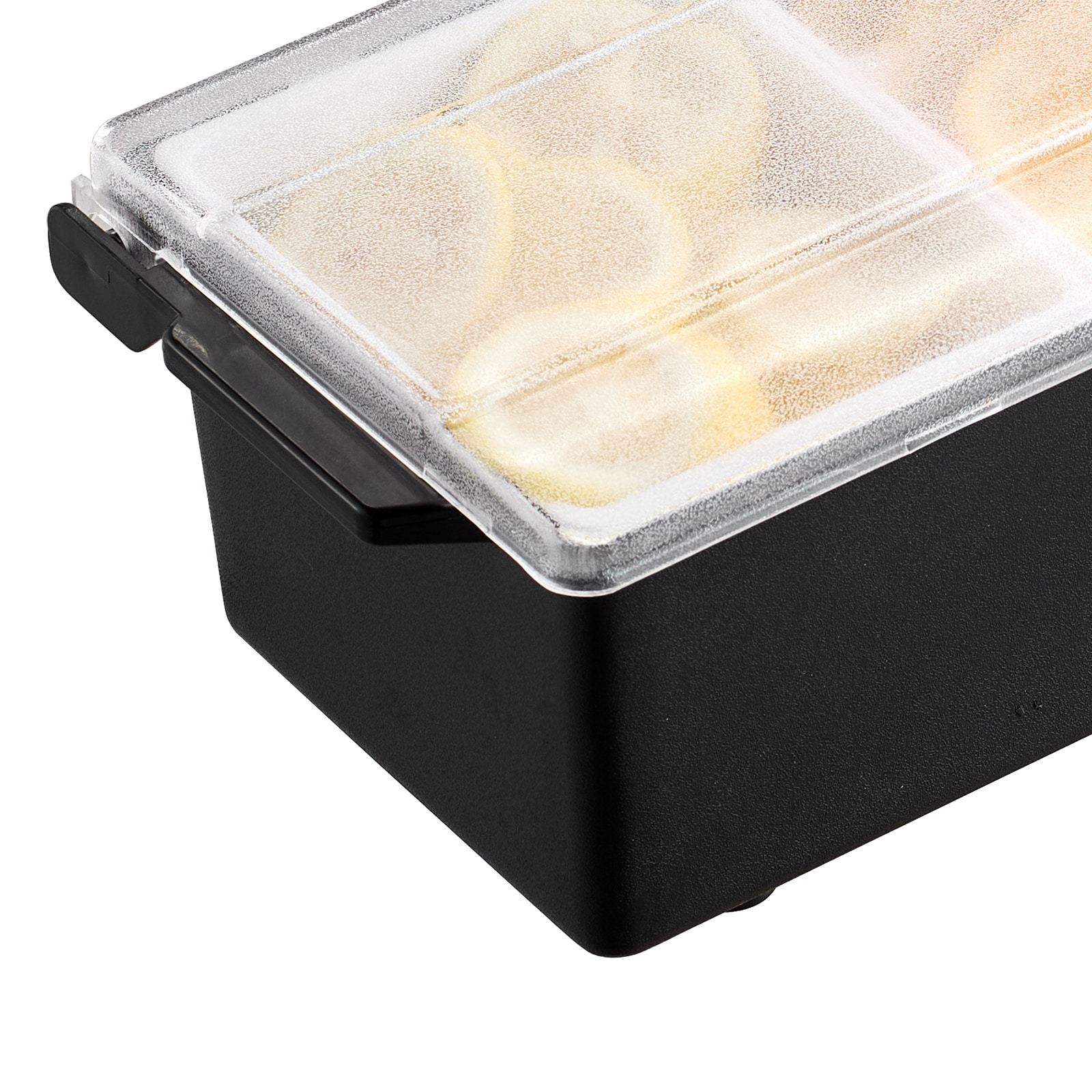 Chilled Condiment Server With Lid 4 Compartment Cold Serving Tray_voghion.com